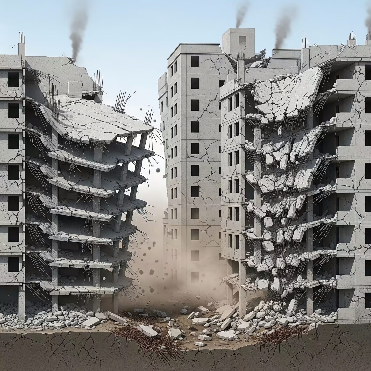 Types and Causes of Damage and Collapse in Reinforced Concrete Buildings