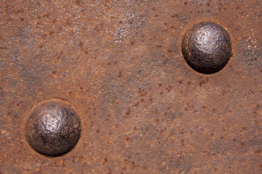riveting heads, rivet, rusted, iron, old, rust, two, rusty red, metal, rivet, rivet, rivet, rivet, rivet, rust
